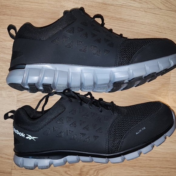 Reebok Sublite Cushoned Men's Black Athletic Safety Shoes Size 11 Wide - Picture 2 of 11